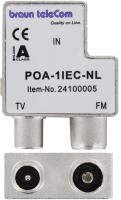 Braun POA-1IEC-NL radio TV antenne splitter